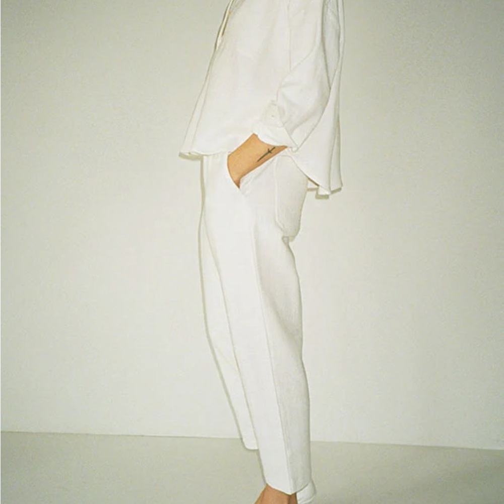 LF Markey Pants Womens 4 Wendell Trouser White Slacks Casual Ladies - Picture 2 of 7